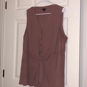 Torrid Peplum Tie Front Top